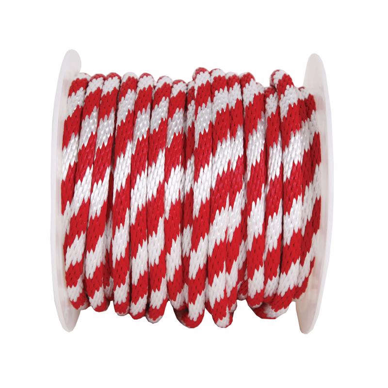 Koch Industries 5/8 in. D X 140 ft. L Red/White Solid Braided Polypropylene Derby Rope