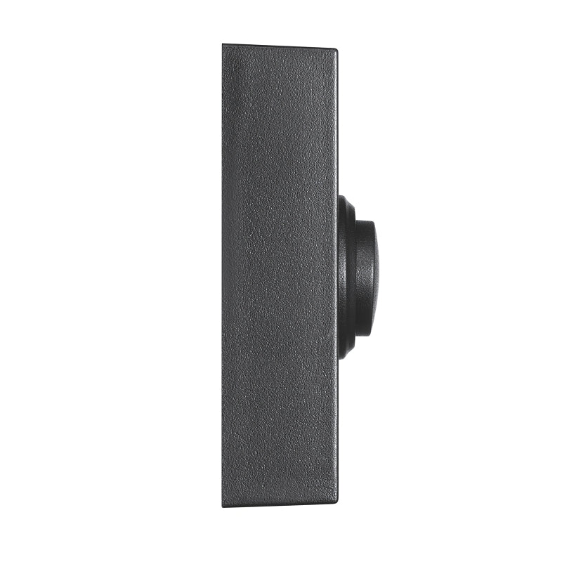Heath Zenith 18000159 Pushbutton Doorbell, Wireless, Rectangular, Black