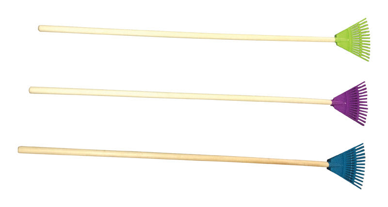 Bloom 14 Tine Poly Shrub Rake Wood Handle, Pack of 6