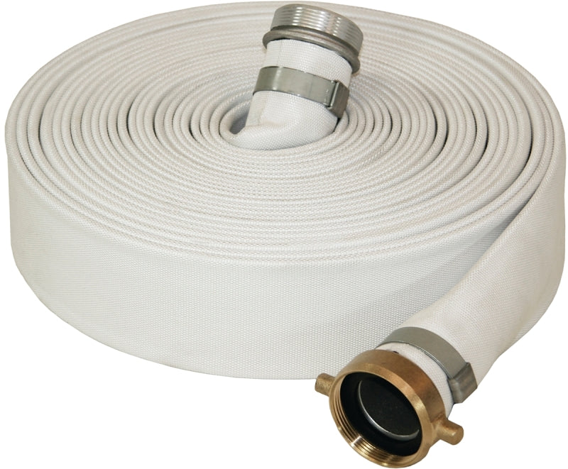 Abbott Rubber 1131-3000-50 Mill Discharge Hose, 3 in ID, 50 ft L, Male Thread x Female, Rubber