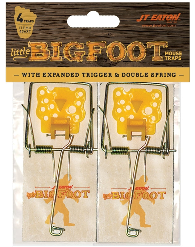 J.T. Eaton Little Bigfoot 406XT Snap Trap, 4 in W, 1-1/2 in H, Bar Locking