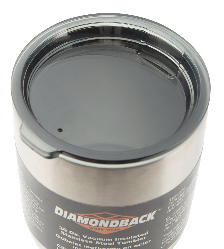 Diamondback BP-Y01O Vacuum Tumbler, 30 oz, Stainless Steel, Insulated, Pack of 4