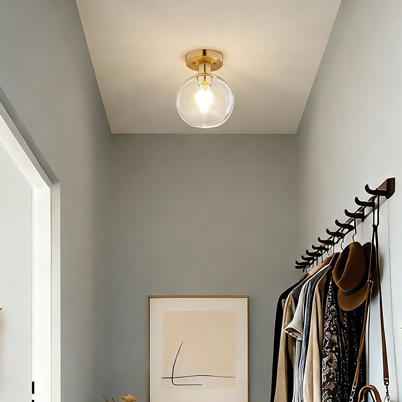 Boston Harbor OG24023 Ceiling Light, 1-Lamp, Metal Fixture, Satin Gold Fixture