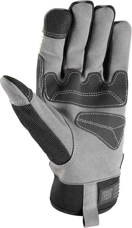 Wells Lamont FX3 Series 7864-XL Gloves, Men's, XL, PVC/Synthetic Leather, Gold/Yellow