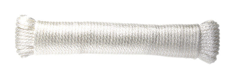 Ace 1/4 in. D X 100 ft. L White Braided Poly Rope