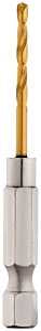 Milwaukee SHOCKWAVE 48-89-4603 Impact Drill Bit, 3/32 in Dia, 2.38 in OAL, Twist Flute, 1/4 in Dia Shank, Hex Shank