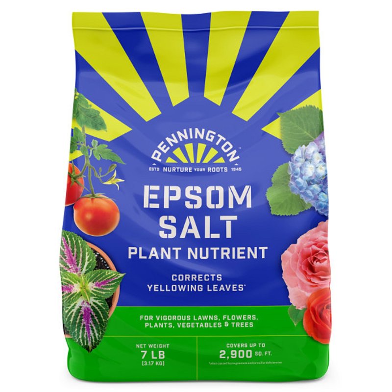 Pennington 397606 Epsom Salt Plant Nutrient, 7 lb Bag, Solid