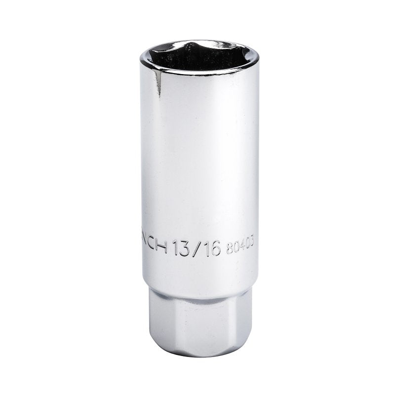 GearWrench 80403 Spark Plug Socket, 13/16 in Socket, 3/8 in Drive, Square Drive, 6-Point, Alloy Steel