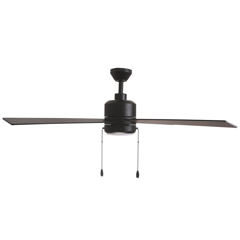 Boston Harbor S2501018-2-MBK Indoor Ceiling Fan, 52 in Sweep