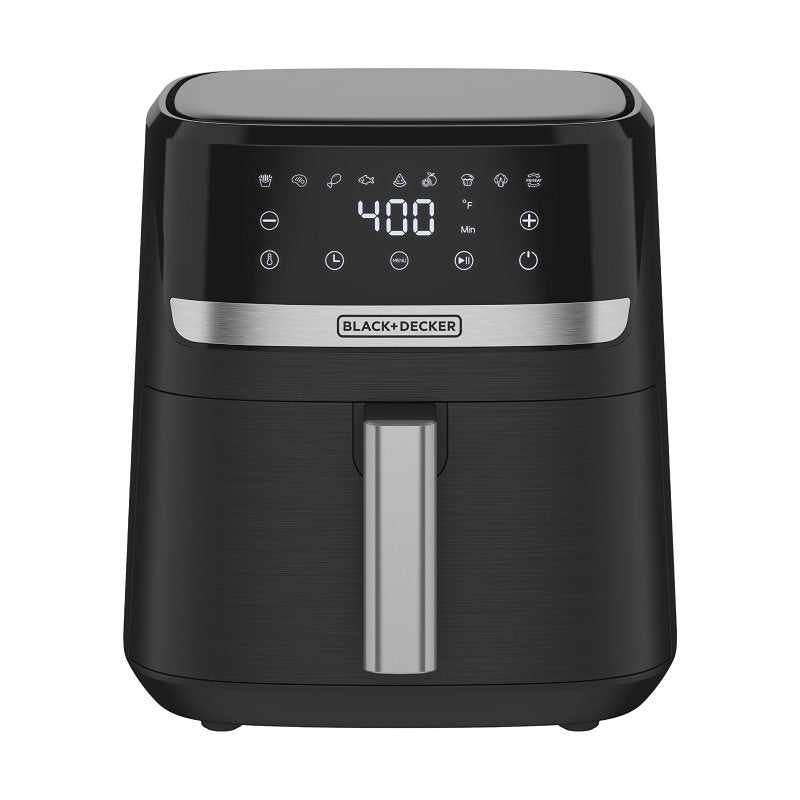 Black+Decker Purifry AFBD Series AFBD42-0BD Air Fryer, 4 qt, 1300 W, 1-Basket, Timer, Touch Control, Black