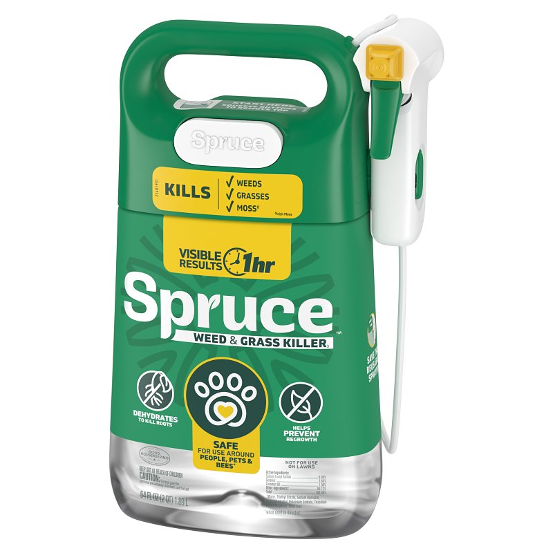 Spruce 810121300432 Manual Weed and Grass Killer, Liquid, Spray Application, 64 oz