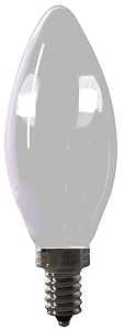 Feit Electric BPCTF40950CAFIL/2 Filament LED Bulb, Decorative, B10 Lamp, 40 W Equivalent, E12 Candelabra Lamp Base, Pack of 6