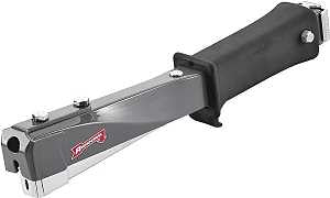 Arrow HT55 Hammer Tacker, T50 Staple, 3/8 in W Crown, 1/4 to 3/8 in L Leg, Steel Staple