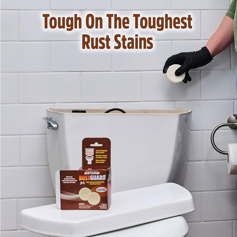 Rust-Oleum Whink RUSTGuard Series 390879 Bowl Cleaner, 4 oz Box, Tablet, White