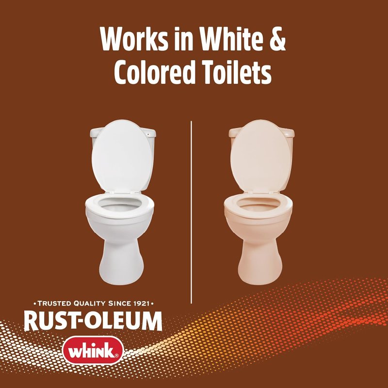 Rust-Oleum Whink RUSTGuard Series 390879 Bowl Cleaner, 4 oz Box, Tablet, White