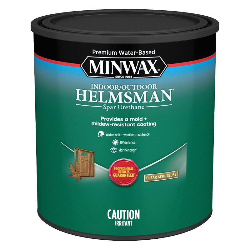Minwax Helmsman CM4305004 Spar Urethane Varnish, Semi-Gloss, Clear, 946 mL, Pack of 4