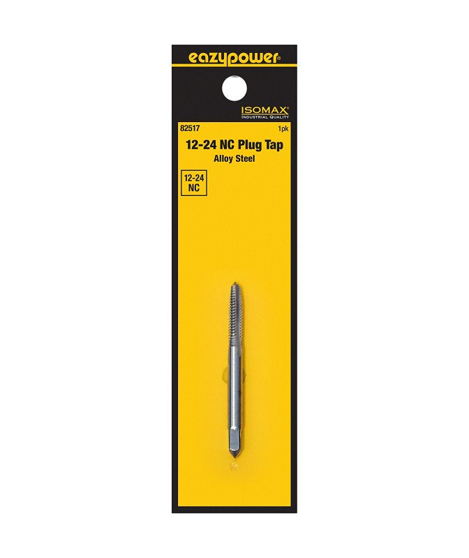 Isomax 82517 Straight Flute Tap, #12-24 Thread, NC Thread, Plug Chamfer, Tungsten Steel