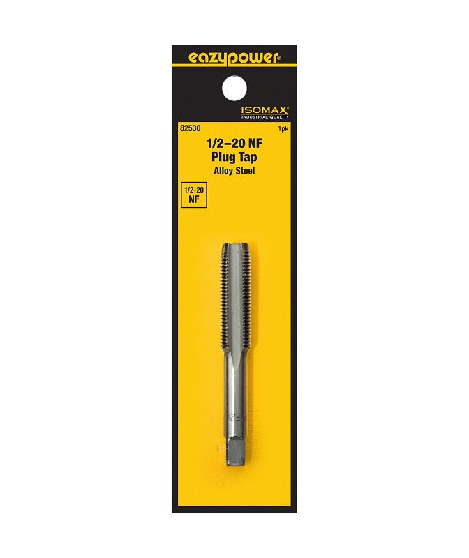 Isomax 82530 Fractional Tap, 1/2-20 Thread, NF Thread, Plug Chamfer, Tungsten Steel