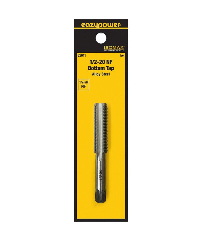 Isomax 82611 Fractional Tap, 1/2-20 Thread, NF Thread, Bottom Chamfer, Tungsten Steel
