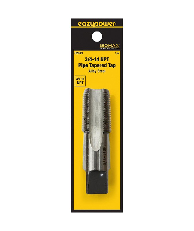 Isomax 82619 Pipe Tap, 3/4-14 Thread, NPT Thread, Taper Point, Tungsten Steel