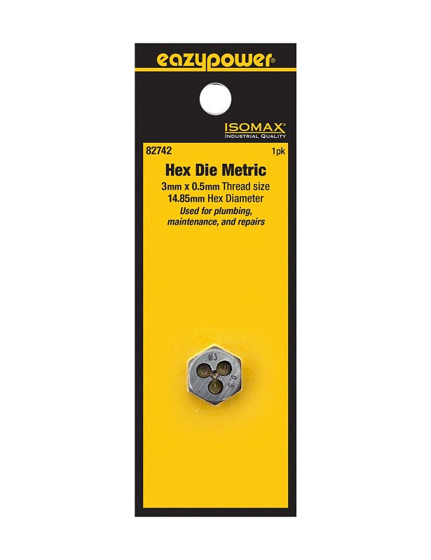 Isomax 82742 Plug Die, M3x0.5 Thread, Metric Thread