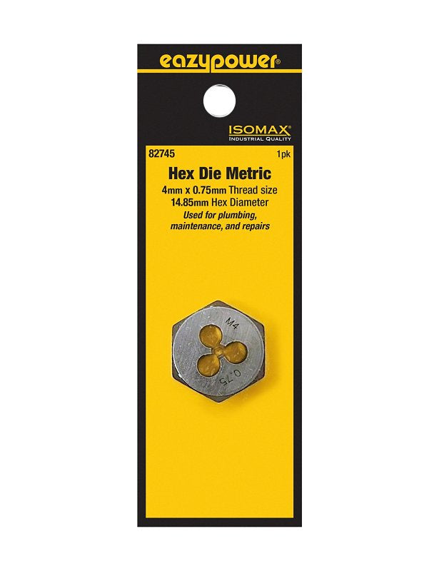 Isomax 82745 Plug Die, M4x0.75 Thread, Metric Thread
