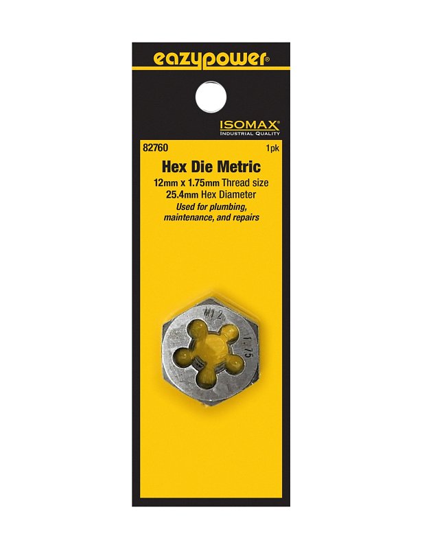 Isomax 82760 Plug Die, M12x1.75 Thread, Metric Thread