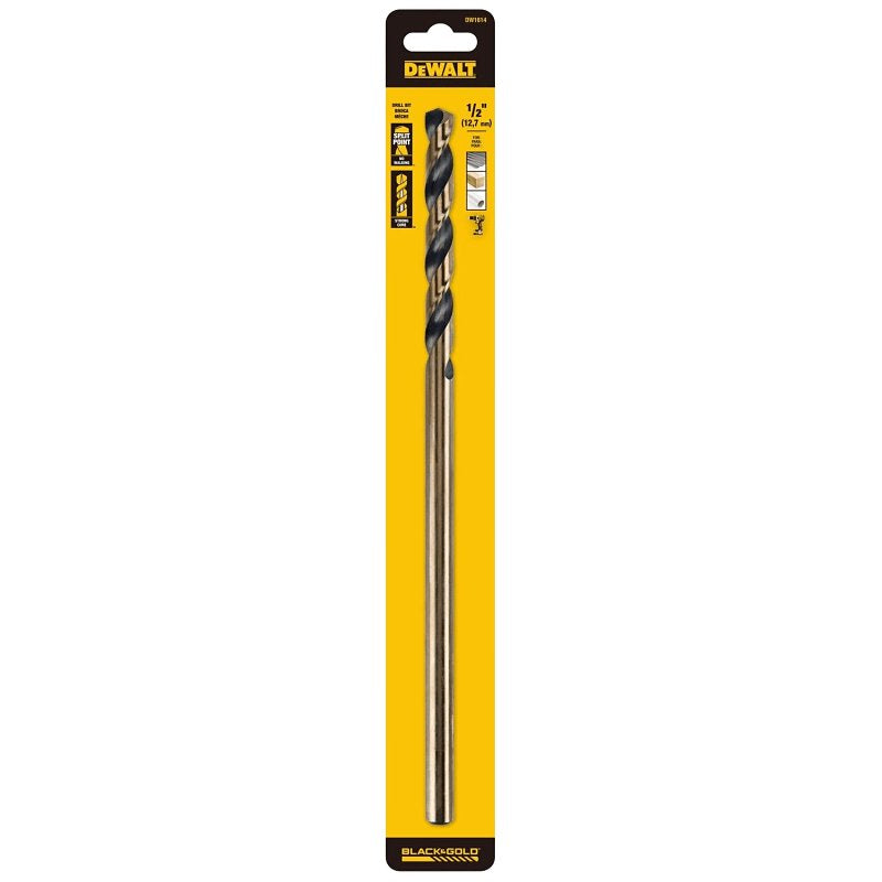 DRILL BIT HSS BLK OX 1/2X12IN