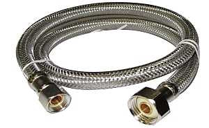 Plumb Pak EZ Series PP27148 Sink Supply Tube, 3/8 in Inlet, Compression Inlet, 1/2 in Outlet, IP Outlet, 48 in L