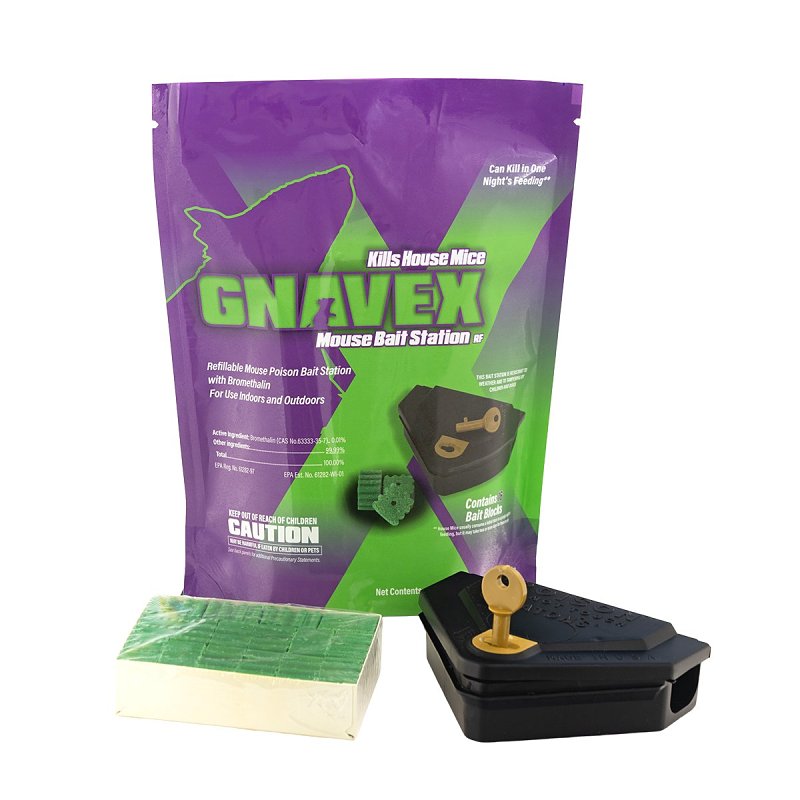 Gnavex 112880 Mouse Bait Station, Green