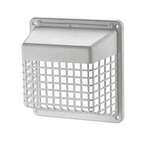 Lambro 1491WG Universal Hinged Vent Guard, Polymer Resin, White, For: 3 in and 4 in Hoods and Louvered Vents
