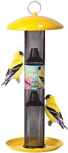 Perky-Pet NO/NO YSSF00346 Wild Bird Feeder, 18-13/16 in H, 1-1/2 lb, Metal, Yellow, Powder-Coated, Hanging