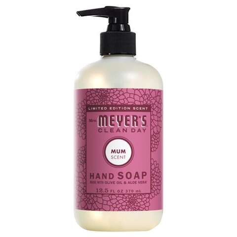 Mrs. Meyer's Clean Day Organic Mum Scent Liquid Hand Soap 12.5 oz, Pack of 6