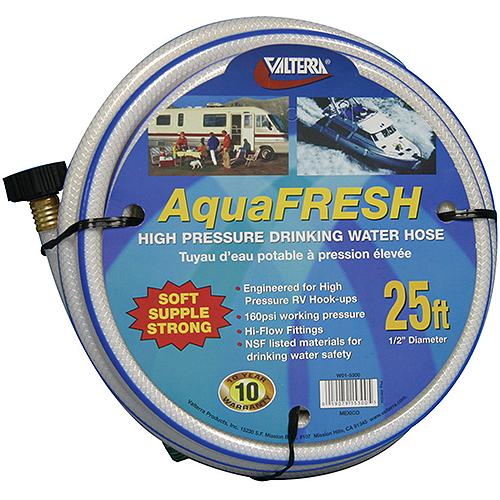AquaFresh Drinking Water Hose, 1/2″ x 10' White