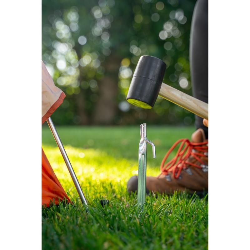 Coghlan's Silver Tent Stakes 0.625 in. W X 9 in. L 1 pk, Pack of 50