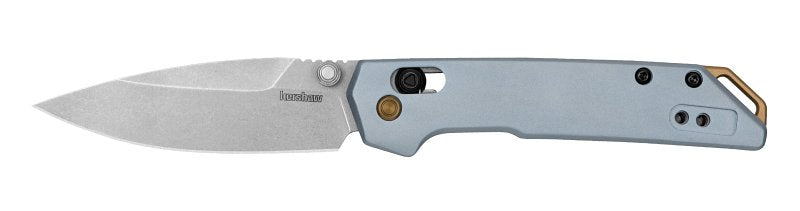 Kershaw Iridium Mini Series 2051 Pocket Knife, 3 in L Blade, Steel Blade, 1-Blade, Anodized Handle, Ice Blue Handle