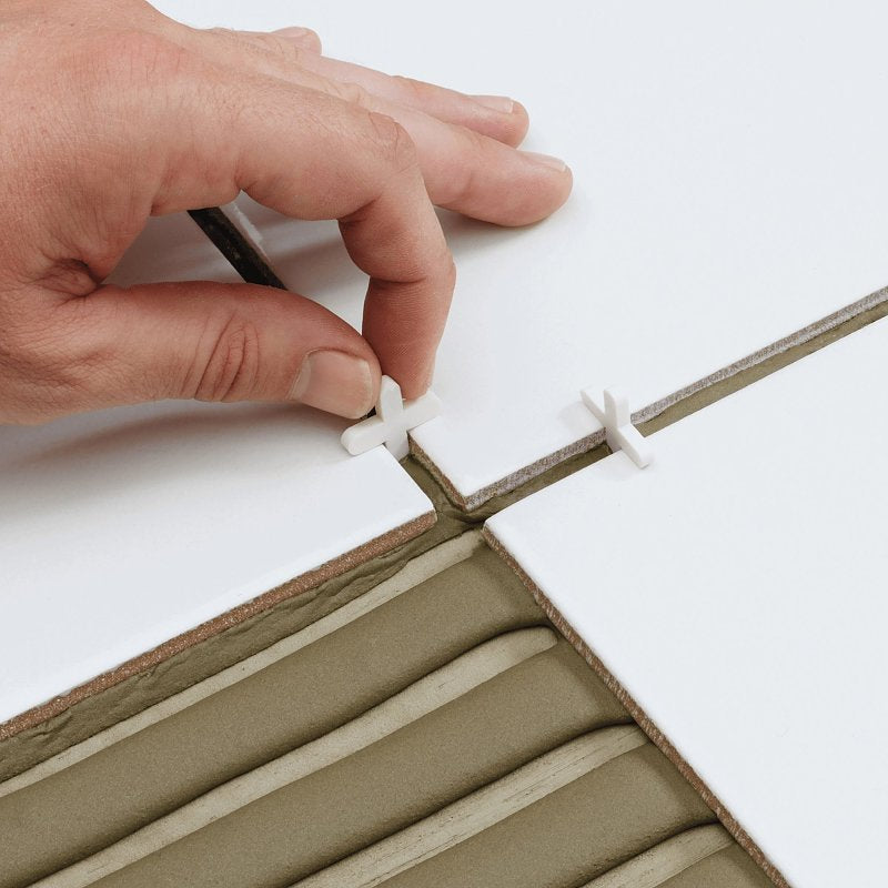 QEP 10335 Traditional Flexible Tile Spacer, 0.77 in Thick, Plastic, White