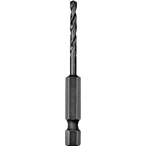 DEWALT DD5120 Impact Drill Bit, 5/16 in Dia, 4 in OAL, Spiral Flute, 1/4 in Dia Shank, Hex Shank