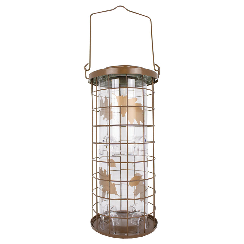 Perky-Pet Squirrel Stumper Wild Bird 3 lb Metal/Plastic Bird Feeder 8 ports, Pack of 2