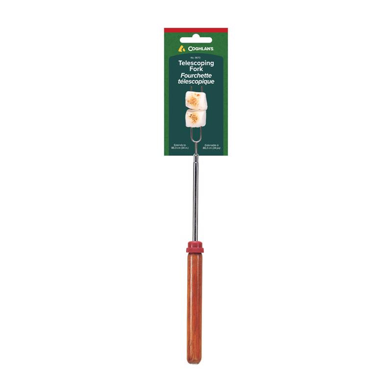 Coghlan's Silver Telescoping Fork 1/2 in. W X 34 in. L 1 pk
