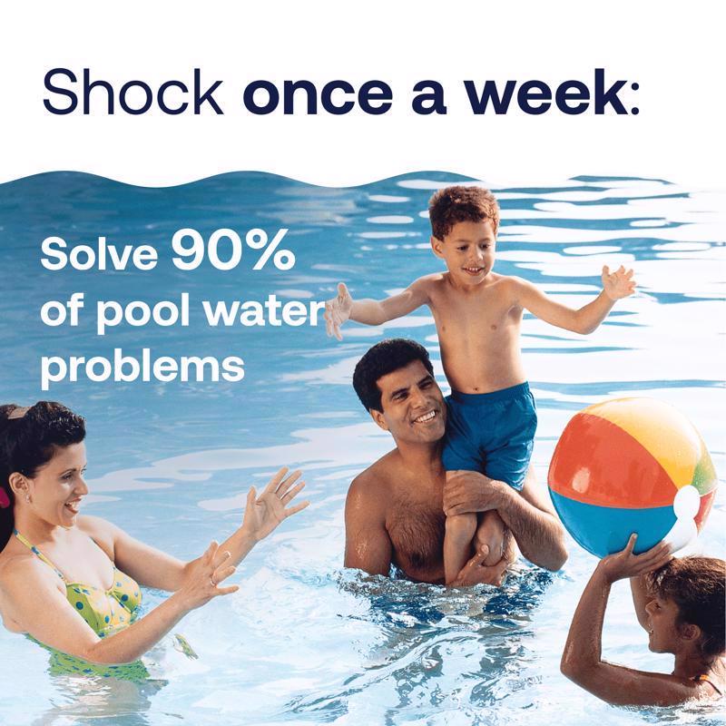 HTH Pool Care Granule Shock Treatment 13.3 oz, Pack of 18