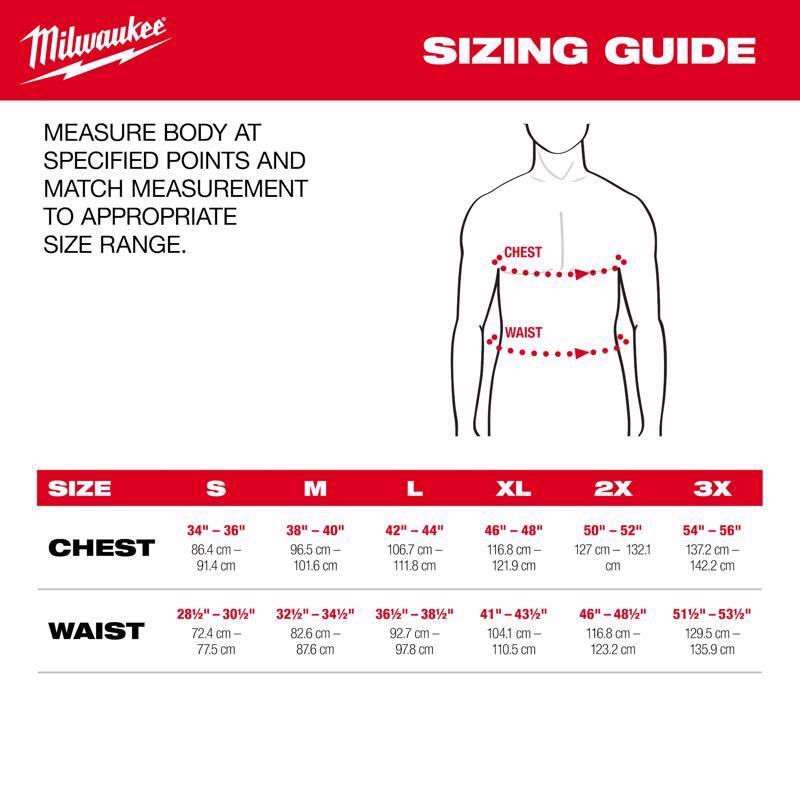 Milwaukee Workskin M Long Sleeve Men's Crew Neck Black Midweight Base Layer Tee Shirt