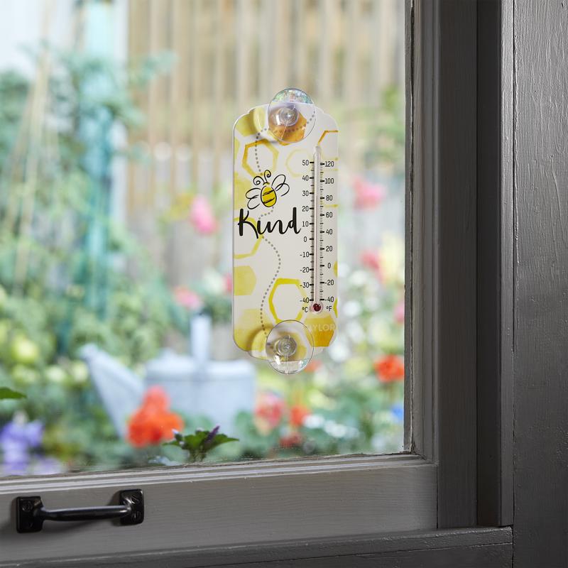 Taylor Bee Kind Tube Thermometer Plastic Multicolored 8 in., Pack of 6