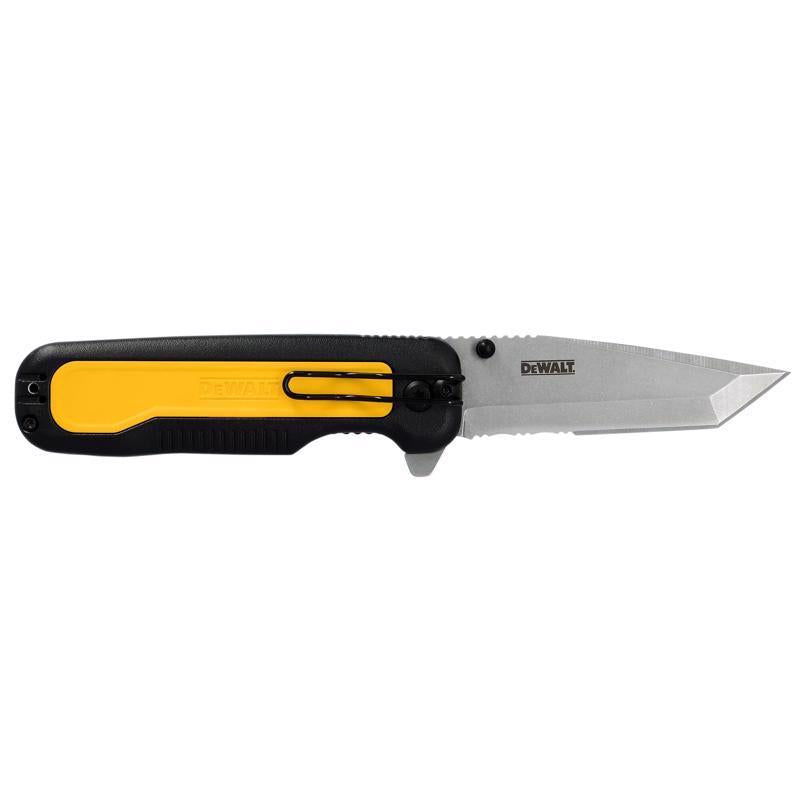DeWalt Tanto Black/Yellow Stainless Steel > 6 in. Pocket Knife
