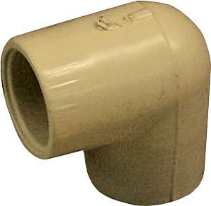 Nibco T00100D Pipe Elbow, 1/2 in, Slip-Joint, 90 deg Angle, CPVC, SCH 40 Schedule, 140 psi Pressure