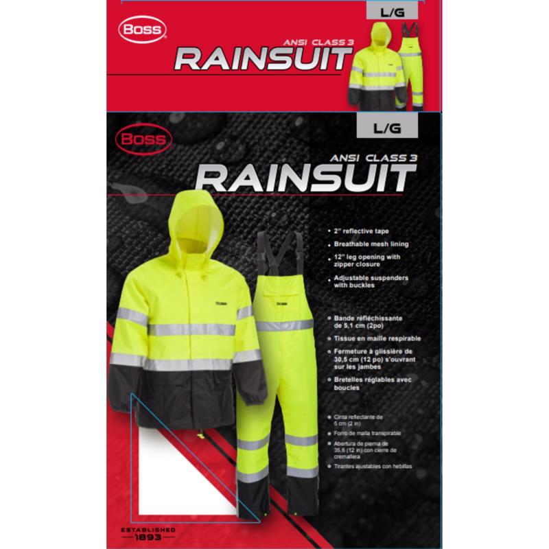 Boss Yellow PVC Rain Suit L