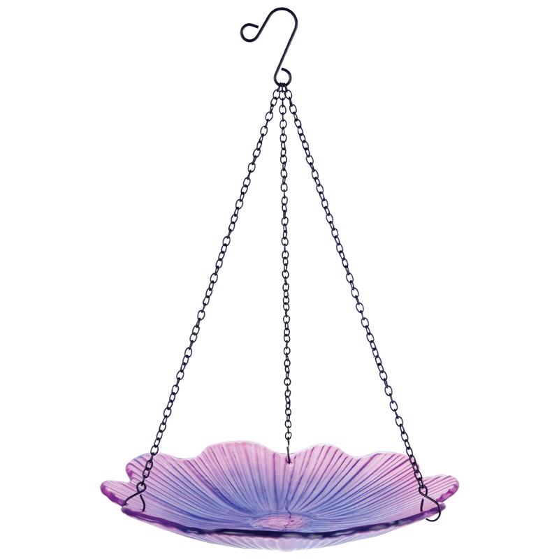 Nature's Way Ecocycle 0.63 qt Glass/Metal Hanging Bird Feeder