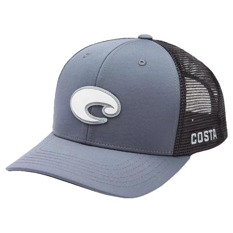 Costa Poly Performance Trucker Hat Gray One Size Fits All