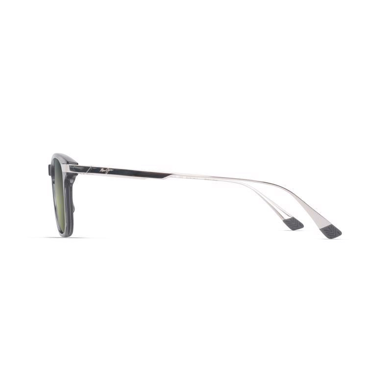 Maui Jim ManaOlana Unisex Shiny Trans Grey w/Silver Frame Maui HT Lens Polarized Sunglasses