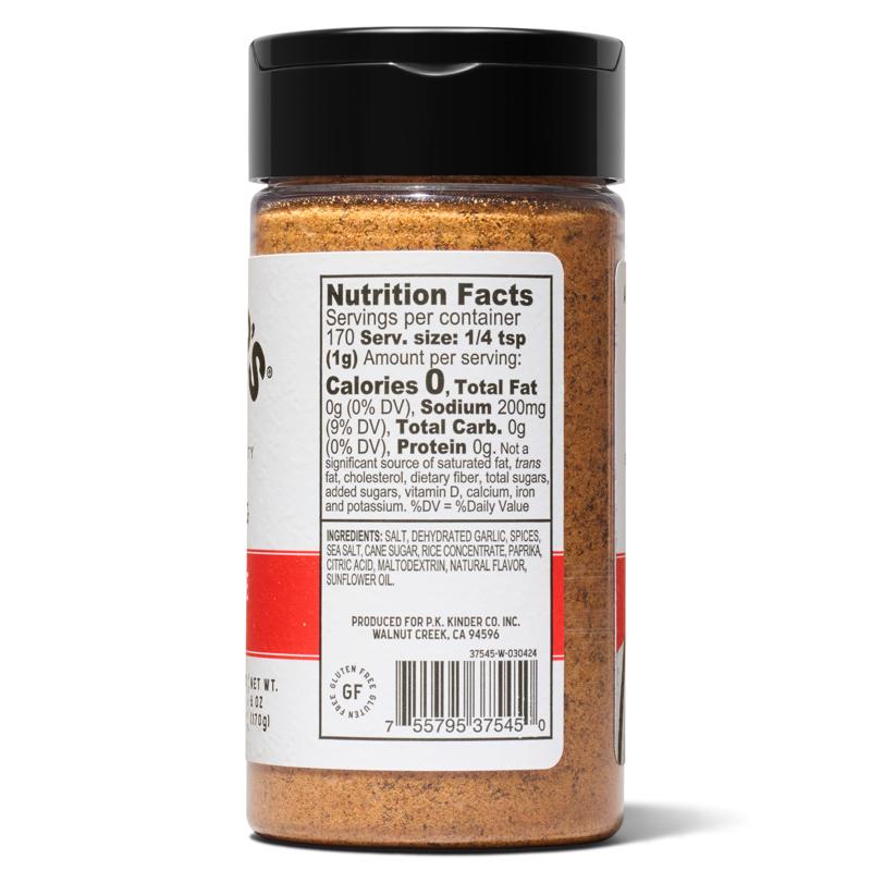 Kinder's Meat/Veggie Rub BBQ Seasoning 6 oz